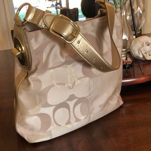 Coach Hobo Signature Sateen Purse